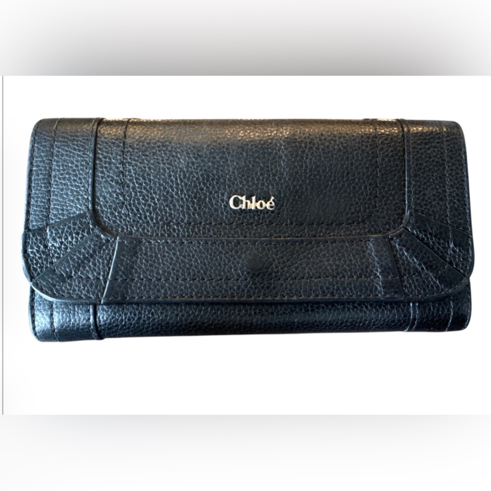 Chloé Paratay Black Leather Wallet